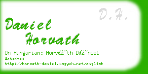 daniel horvath business card